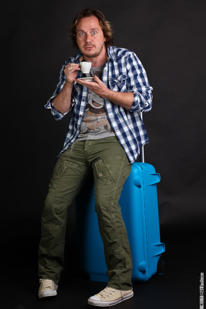 Actor: Torsten Eikmeier, Studio, Client: Sandkorn Theater Karlsruhe Title: Machoman