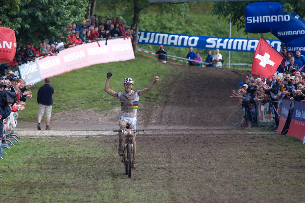 Actor: Julien Absalon, On Location Offenburg Germany Title: UCI Worldcup 2007